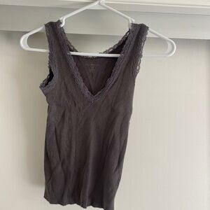 Gray Lace Tank top Brandy